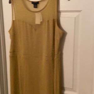 Hold sleeveless evening dress